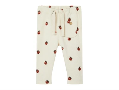 Lil Atelier whitecap gray/ladybugs sweatpants